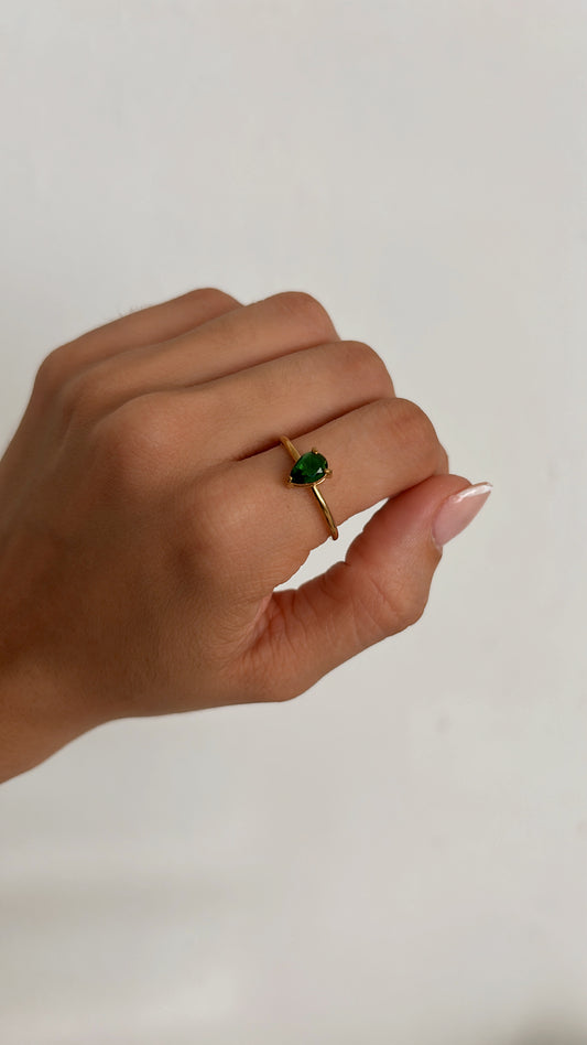 Green Stone Ring