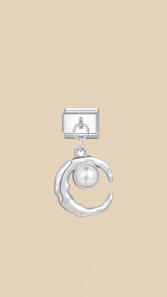 Pearly Moon Charm