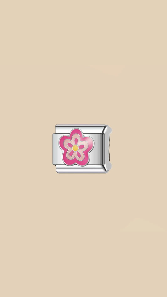 Pink Flower Charm