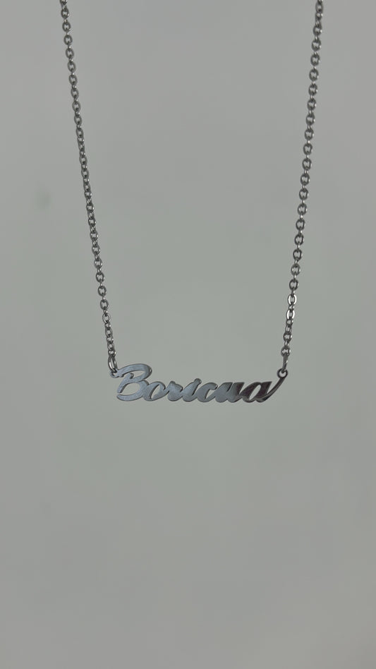 Boricua Necklace (Silver)