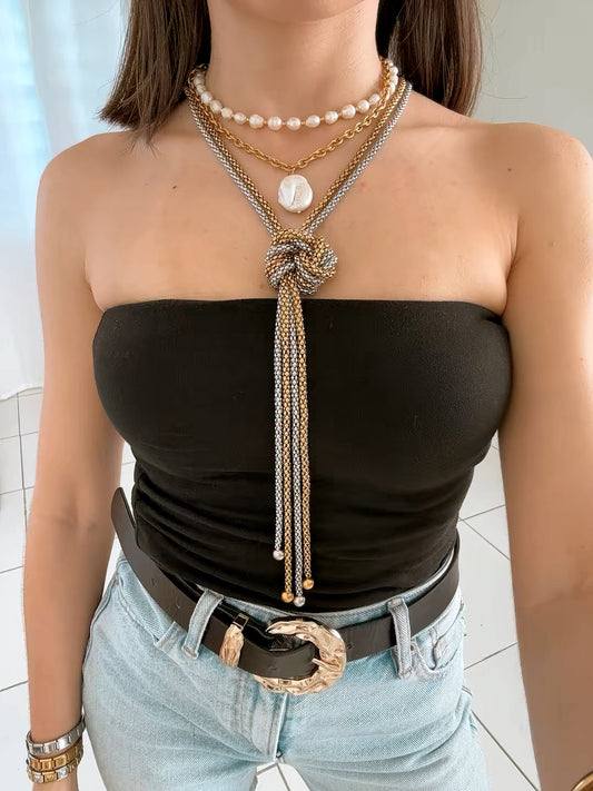 Sicilia Necklace, dos tonos