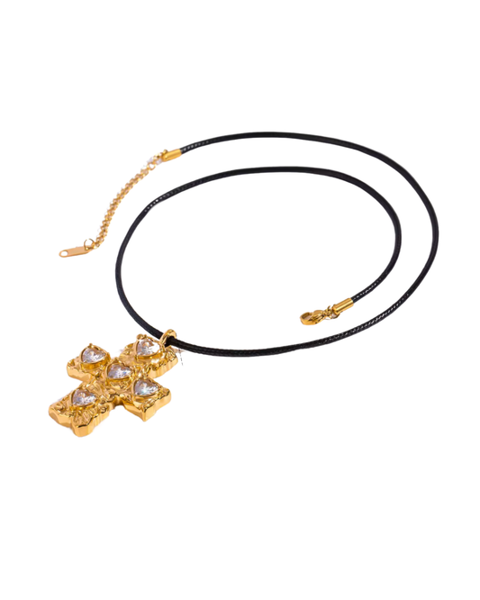 Heart Cross Necklace