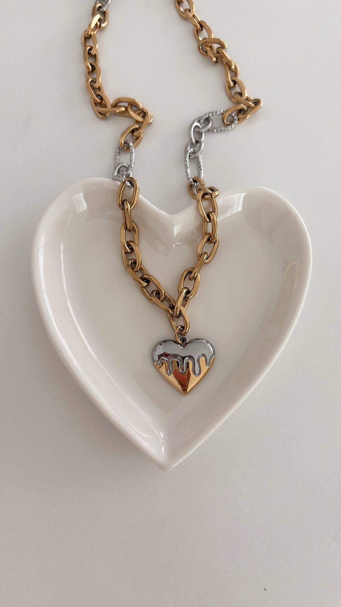 Melted Heart Necklace