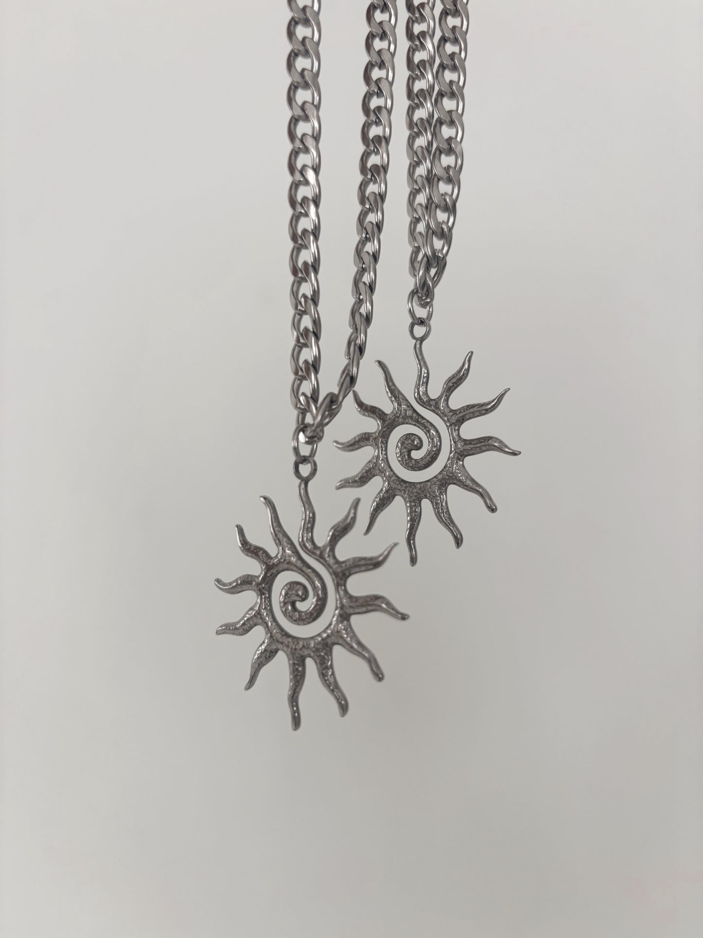 Silver Sun Necklace